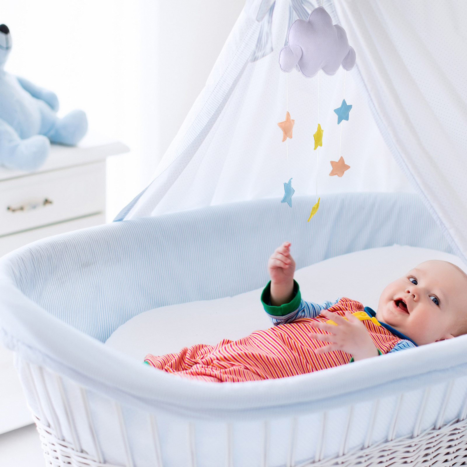 Lovely Cloud Star Felt Wall Ha - огляд і ціна Baby Nursery Light Fixture